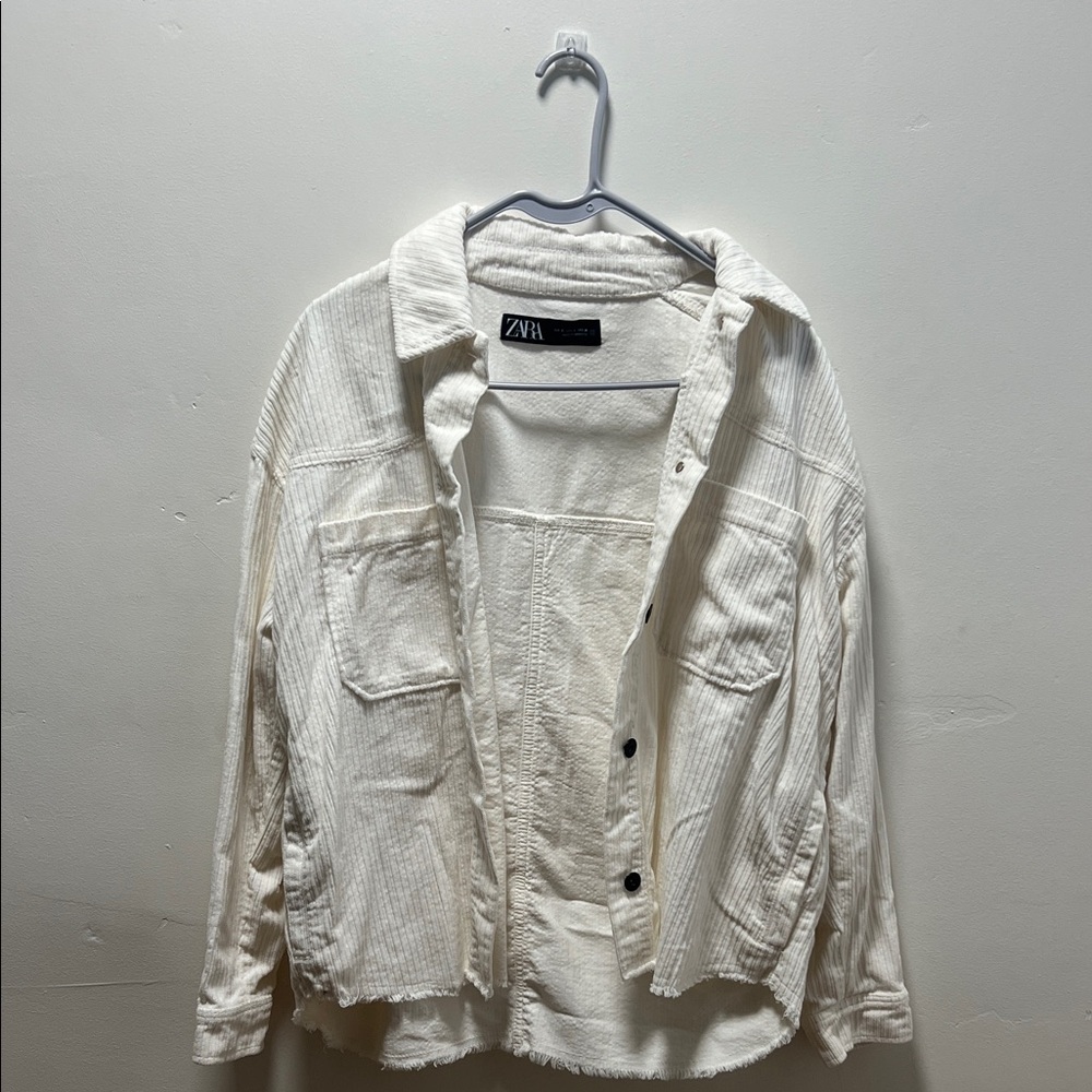 NWOT Zara Women's Off-White Utility Jacket Size S